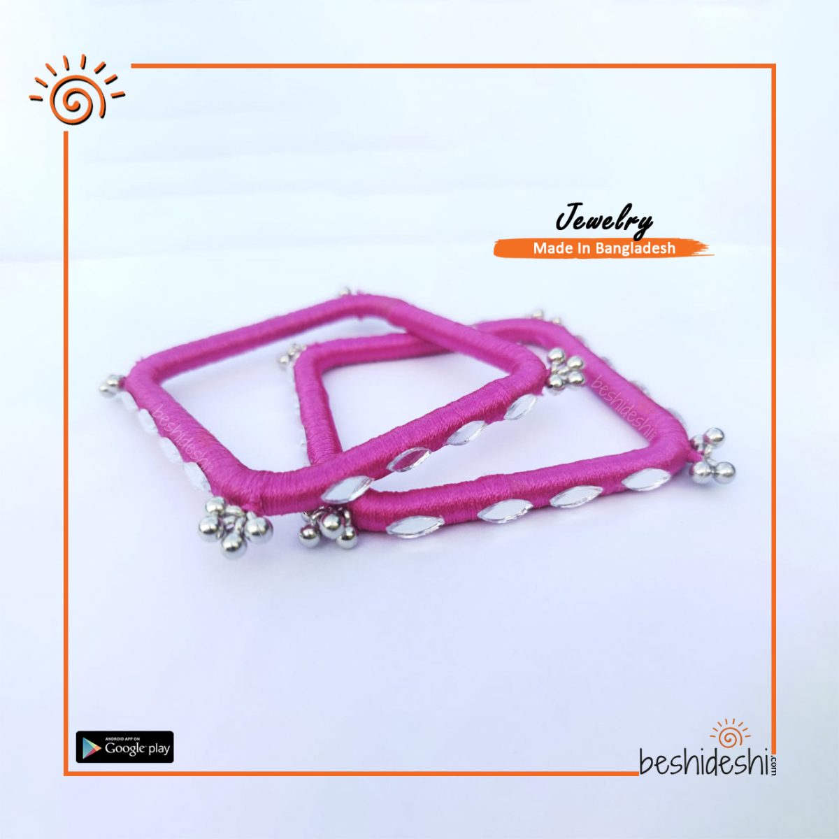 Hand Made Square Bangle Set