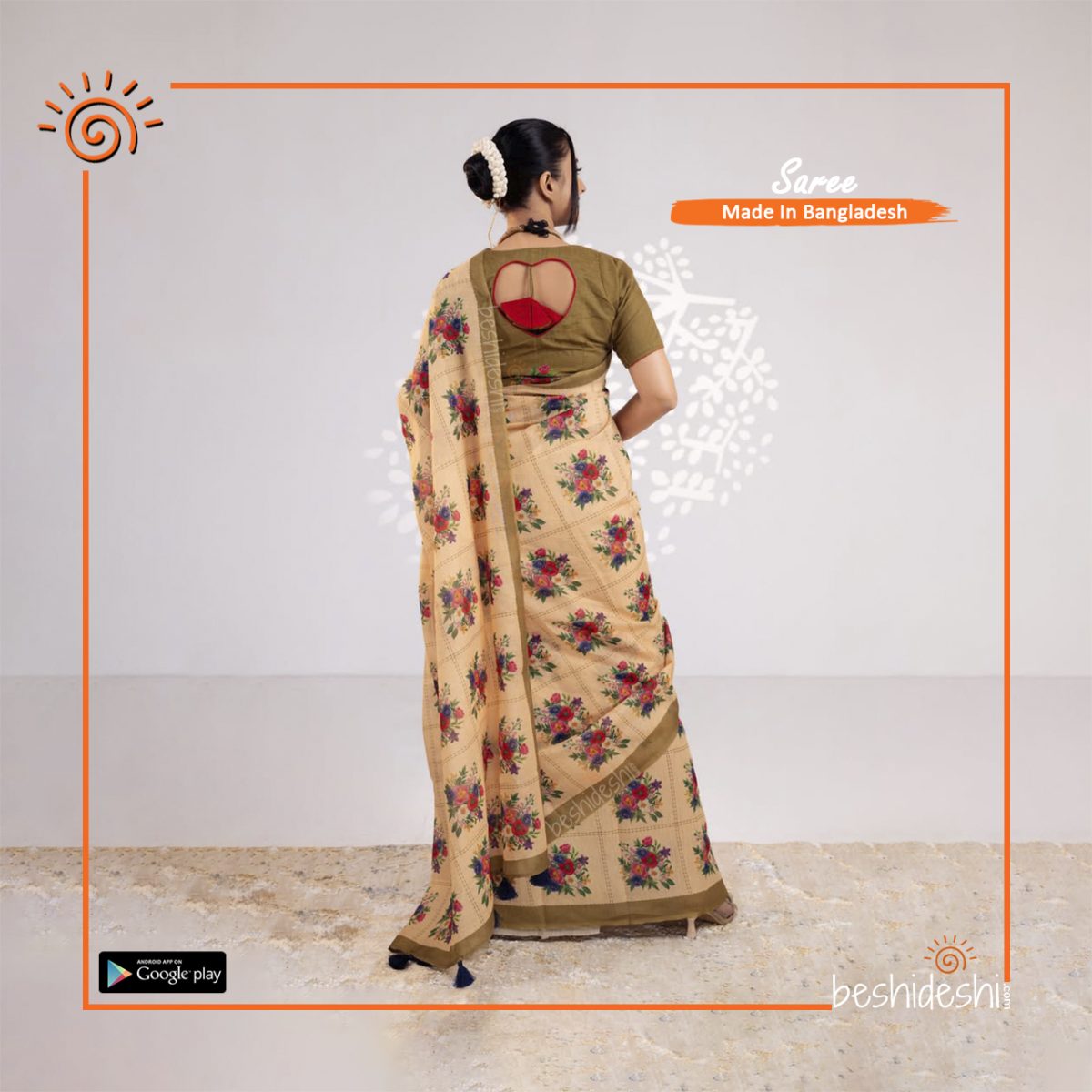 Pushpo Moon Silk Saree