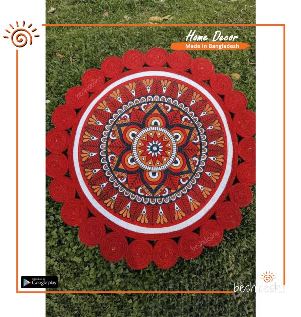 Print Jute Floor Mat