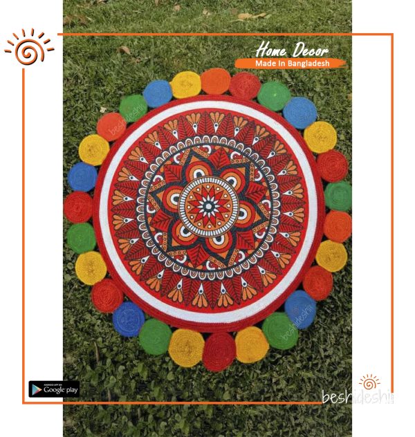 Print Jute Floor Mat