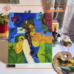 Symbol of Motherhood Hand Painted Canvas