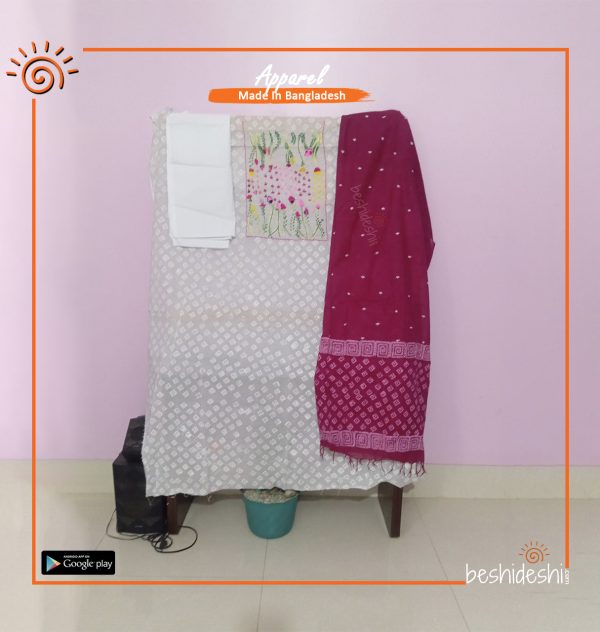 Block Printed Unstitched Three-piece