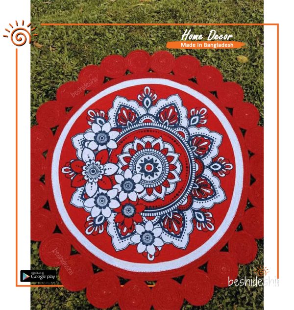 Print Jute Floor Mat