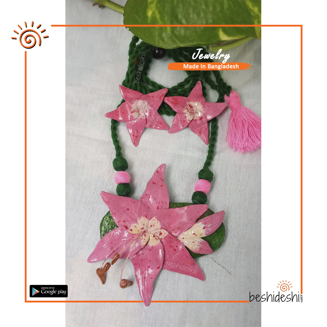 19 Handmade Clay Jewelry Set