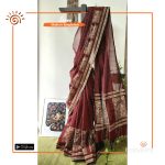 Podmalochon Handloom Block Print Saree