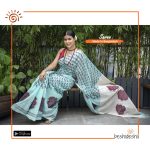 Nilambori Handloom Block Print Saree