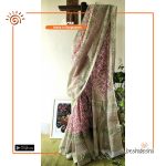 Suchitra Handloom Block Print Saree