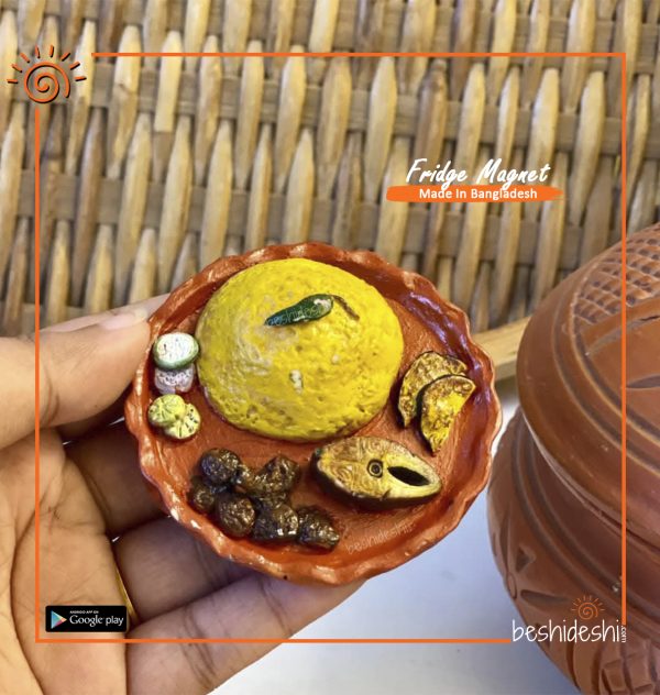 Ilish-Khichuri Fridge Magnet