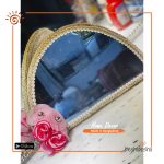 Hand Crafted Half Moon Mirror