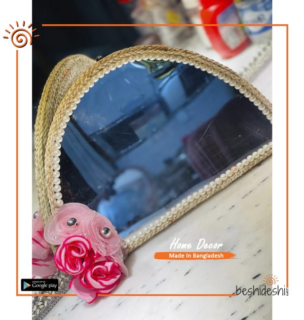 Hand Crafted Half Moon Mirror