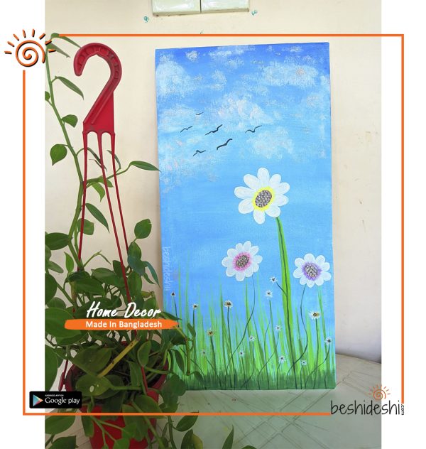 Flowers Hand Painted Canvas