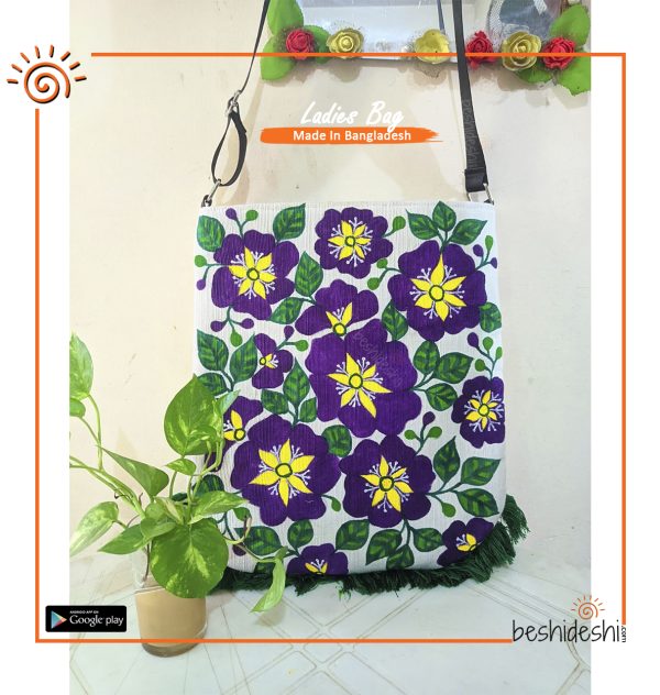 Hand Painted Crossbody Bag