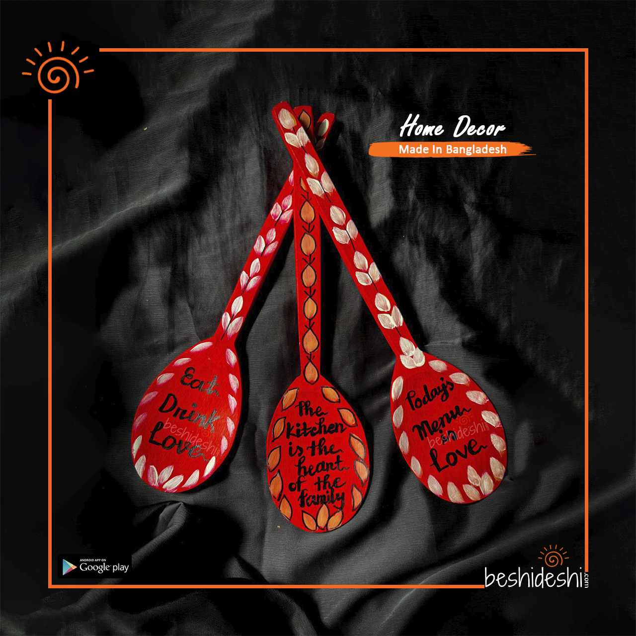 01 Hand Painted Wooden Spud