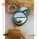 Hand Painted Epoxy Key Ring