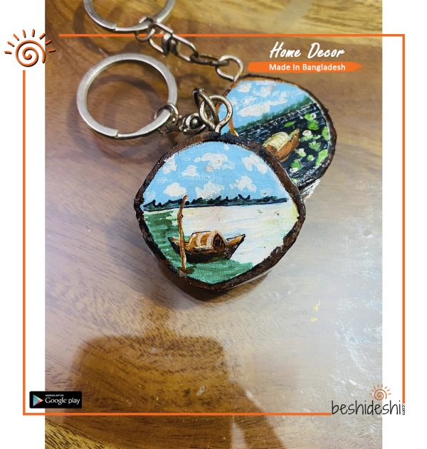 Hand Painted Epoxy Key Ring