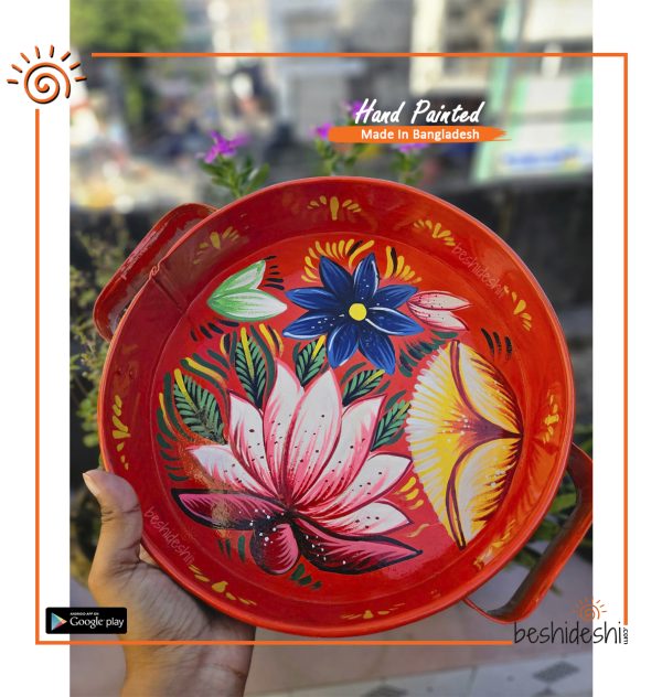 Rickshaw Painted Round Tray