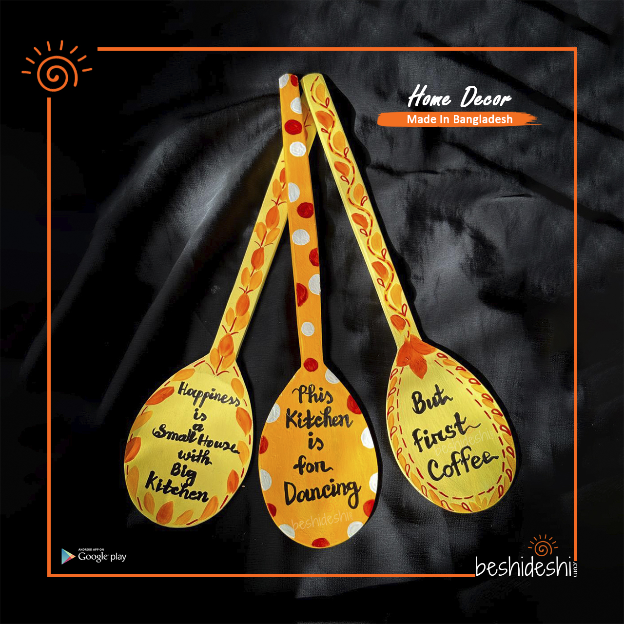 02 Hand Painted Wooden Spud