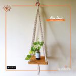 Macramé Hanging Planter Shelf