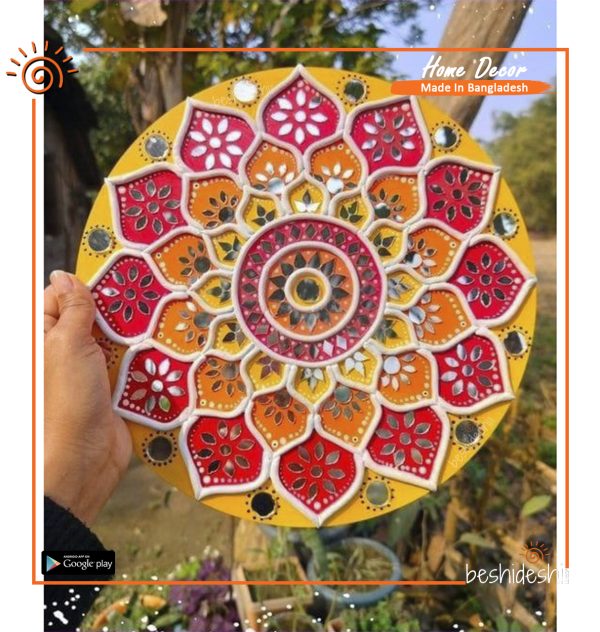 Lippan Art Mirror Work Wall Hanging