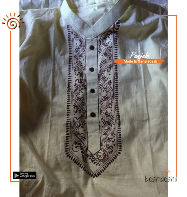 Hand Painted Men's Panjabi