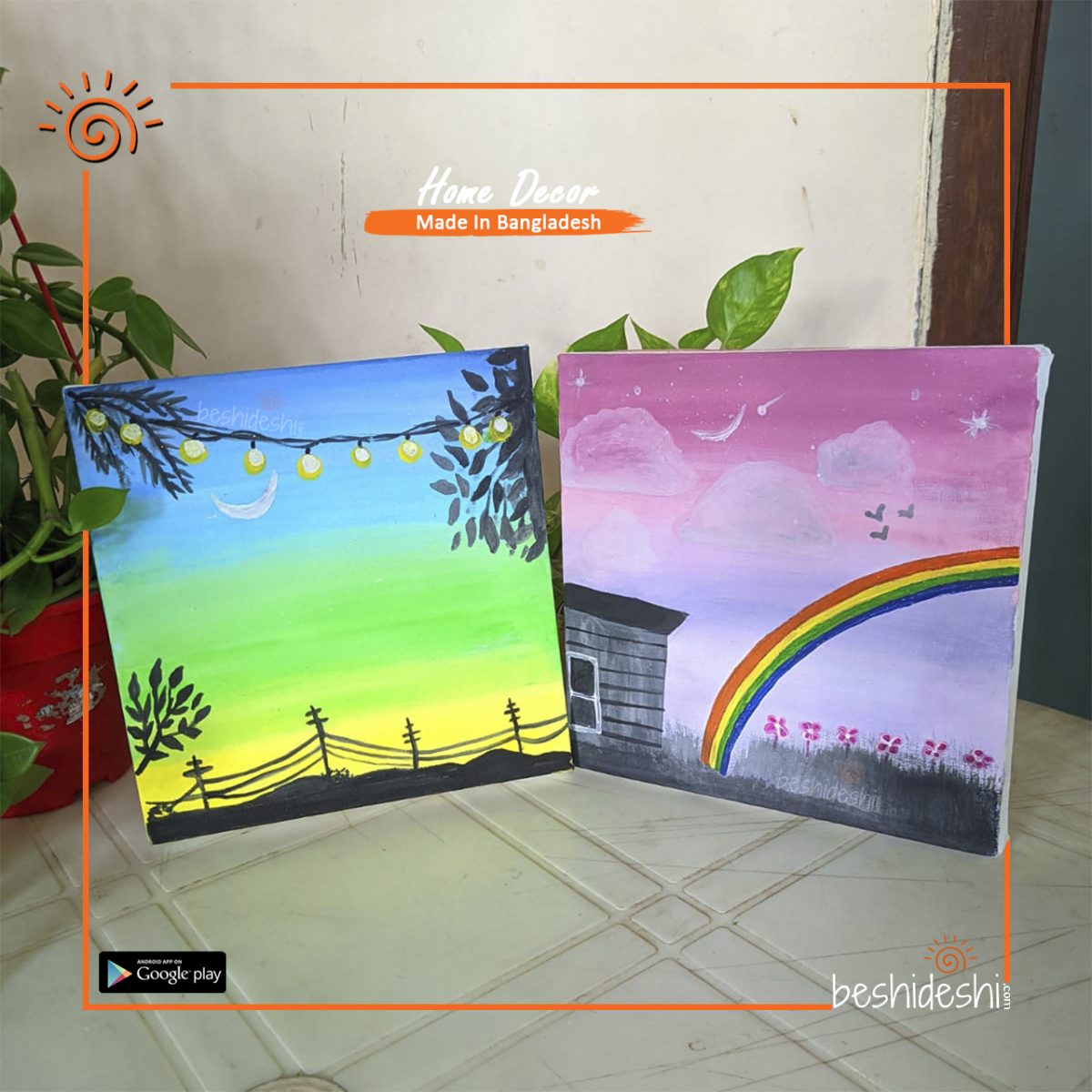 Hand Painted Mini Canvas