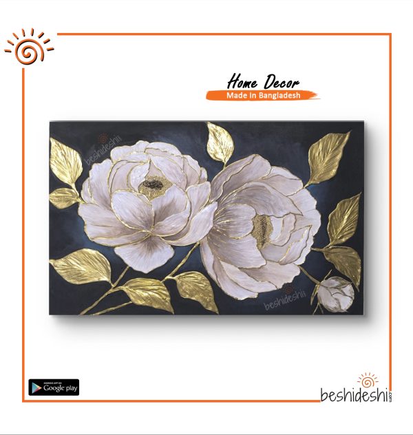 Black Umber Rose Texture Art Canvas