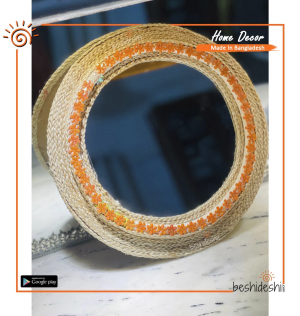 Hand Crafted Round Mirror