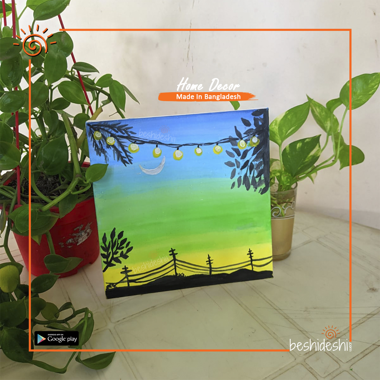 04 Hand Painted Mini Canvas