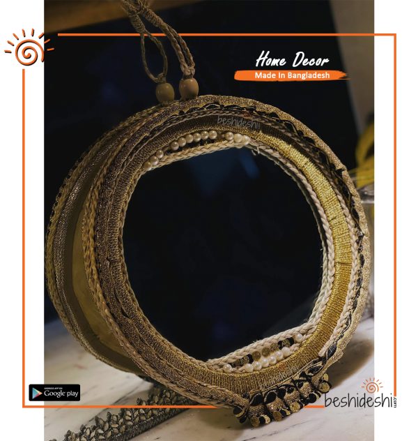 Hand Crafted Round Mirror