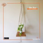 Macramé Hanging Planter Shelf