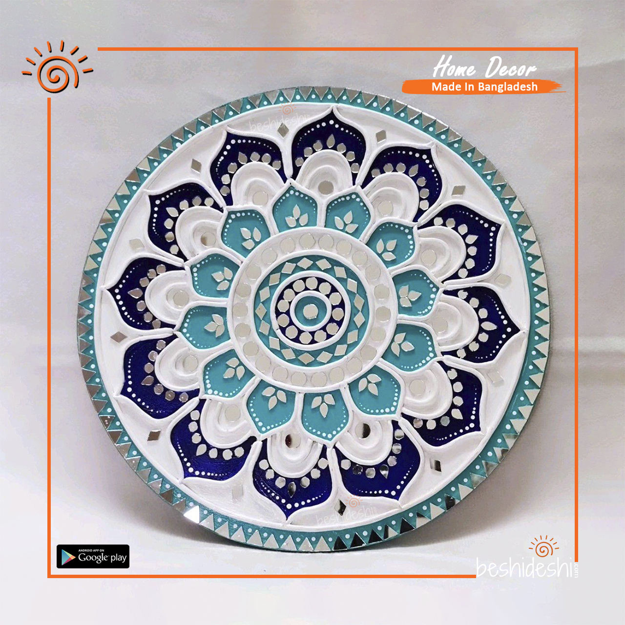 05 Lippan Art Mirror Work Wall Hanging