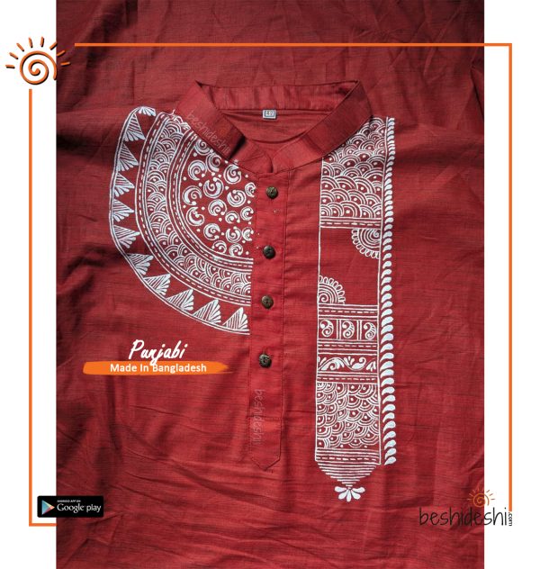 Hand Painted Men's Panjabi