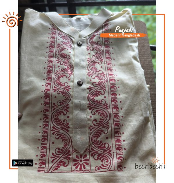 Hand Painted Men's Panjabi