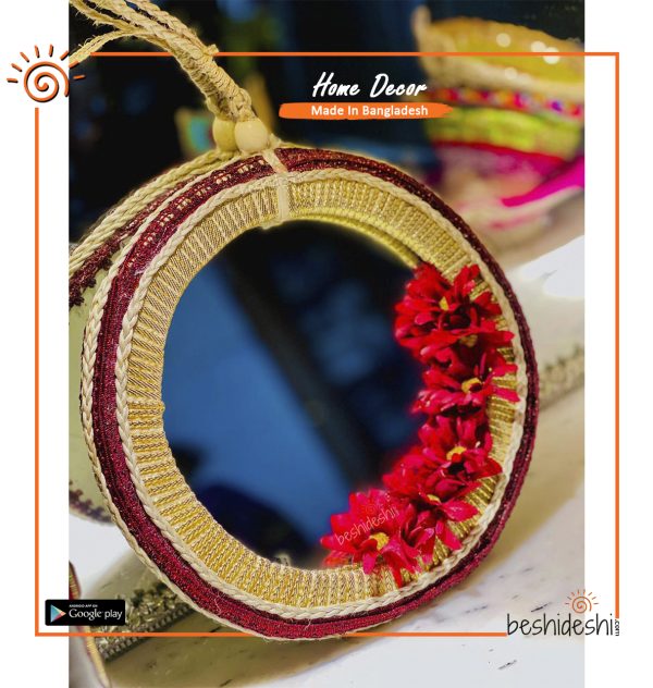 Hand Crafted Round Mirror