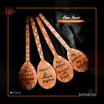 Hand Painted Wooden Spud