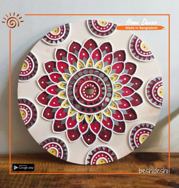 Lippan Art Mirror Work Wall Hanging