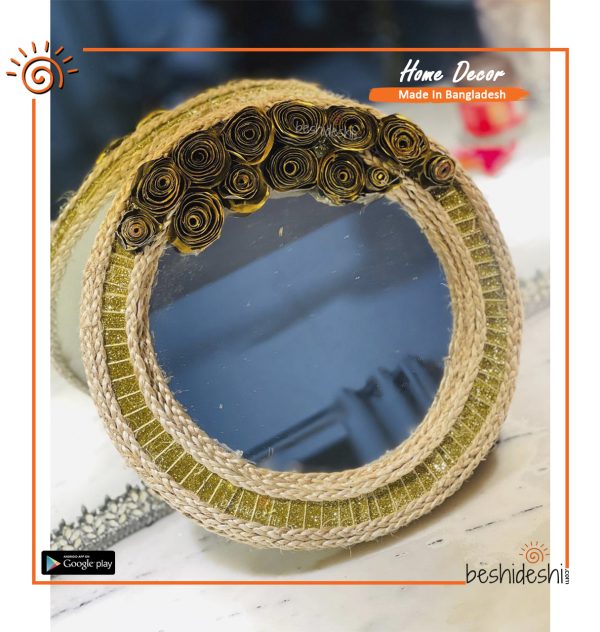 Hand Crafted Round Mirror