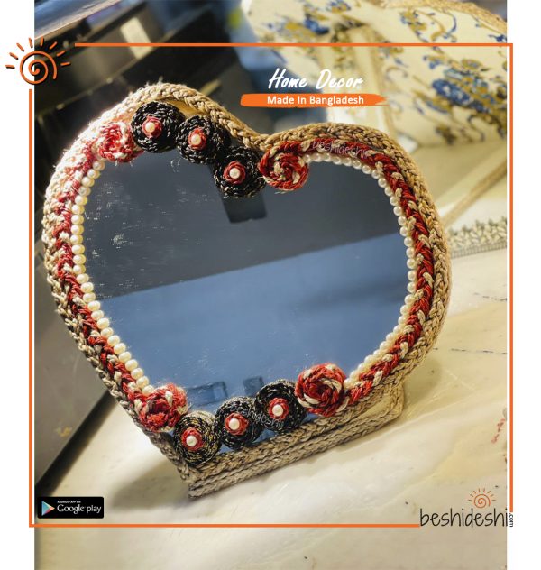 Hand Crafted Heart Mirror