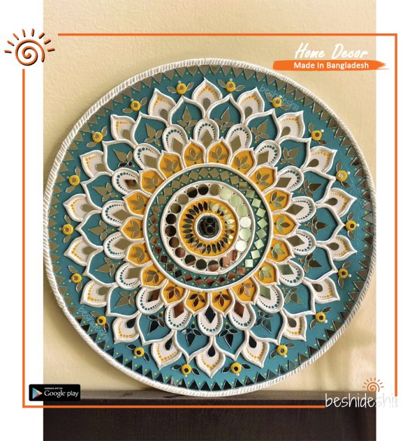 Lippan Art Mirror Work Wall Hanging