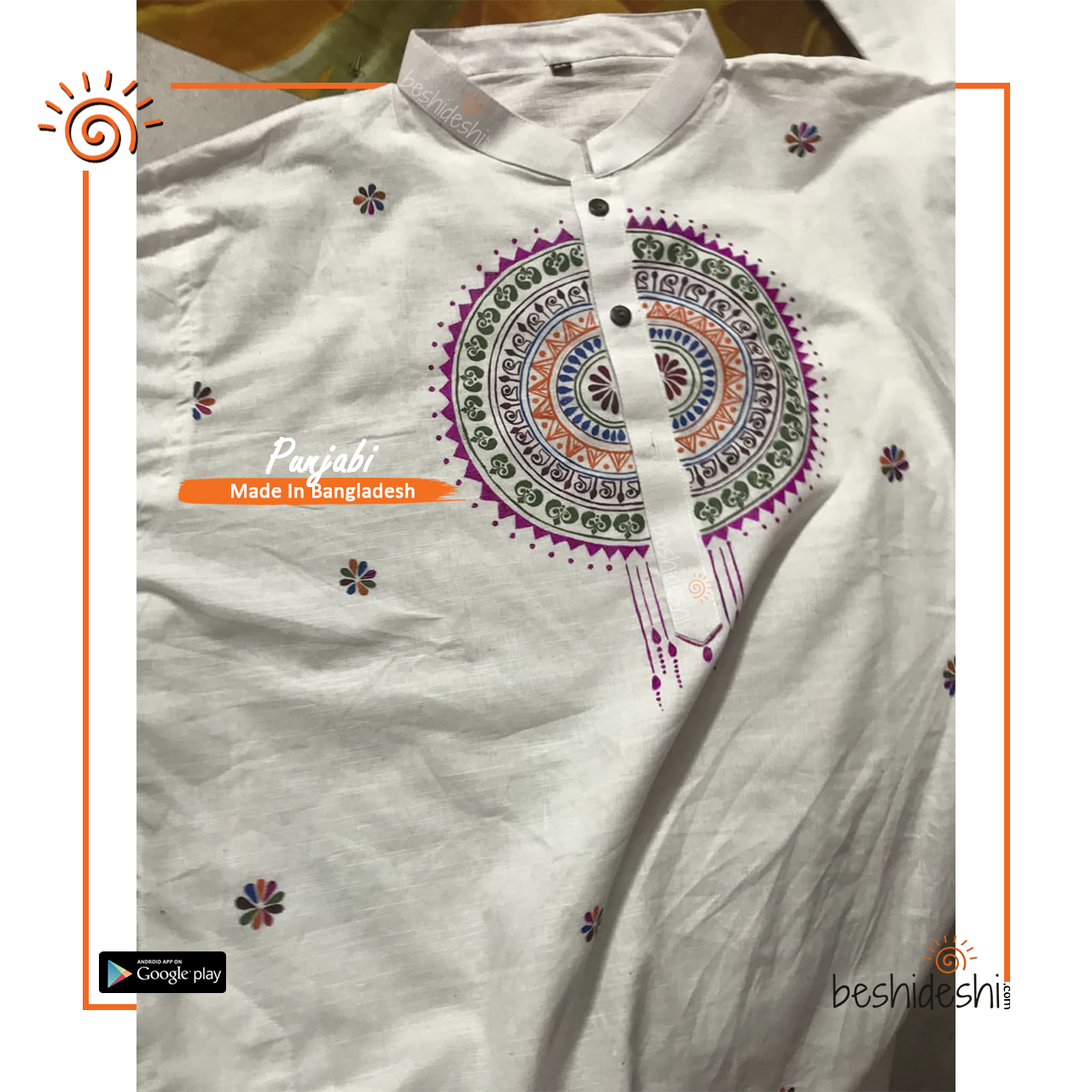 09 Hand Painted Men's Panjabi