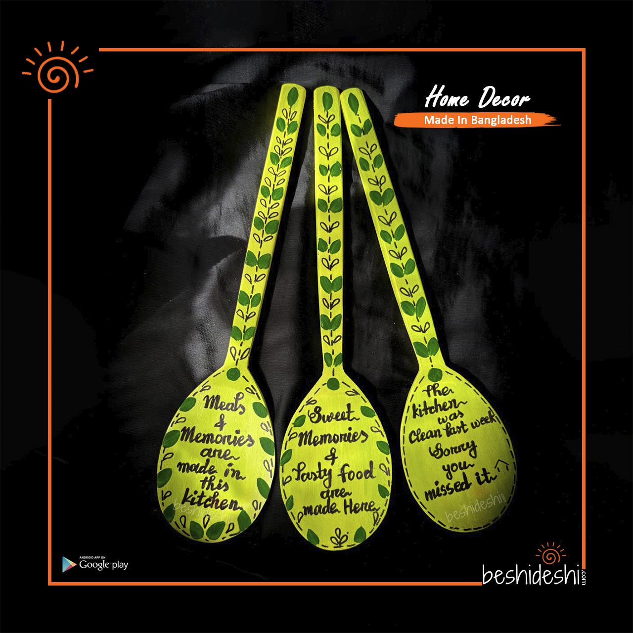 09 Hand Painted Wooden Spud