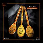 Hand Painted Wooden Spud