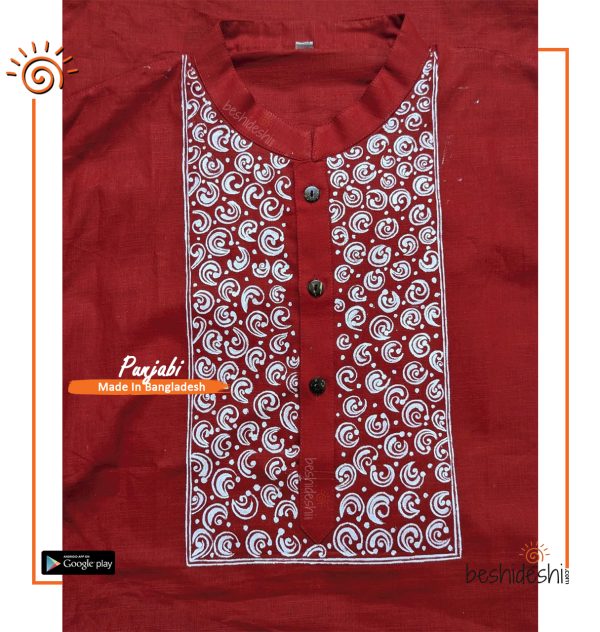 Hand Painted Men's Panjabi