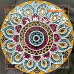 Lippan Art Mirror Work Wall Hanging