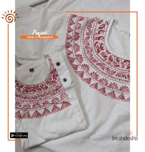 Hand Painted Men's Panjabi