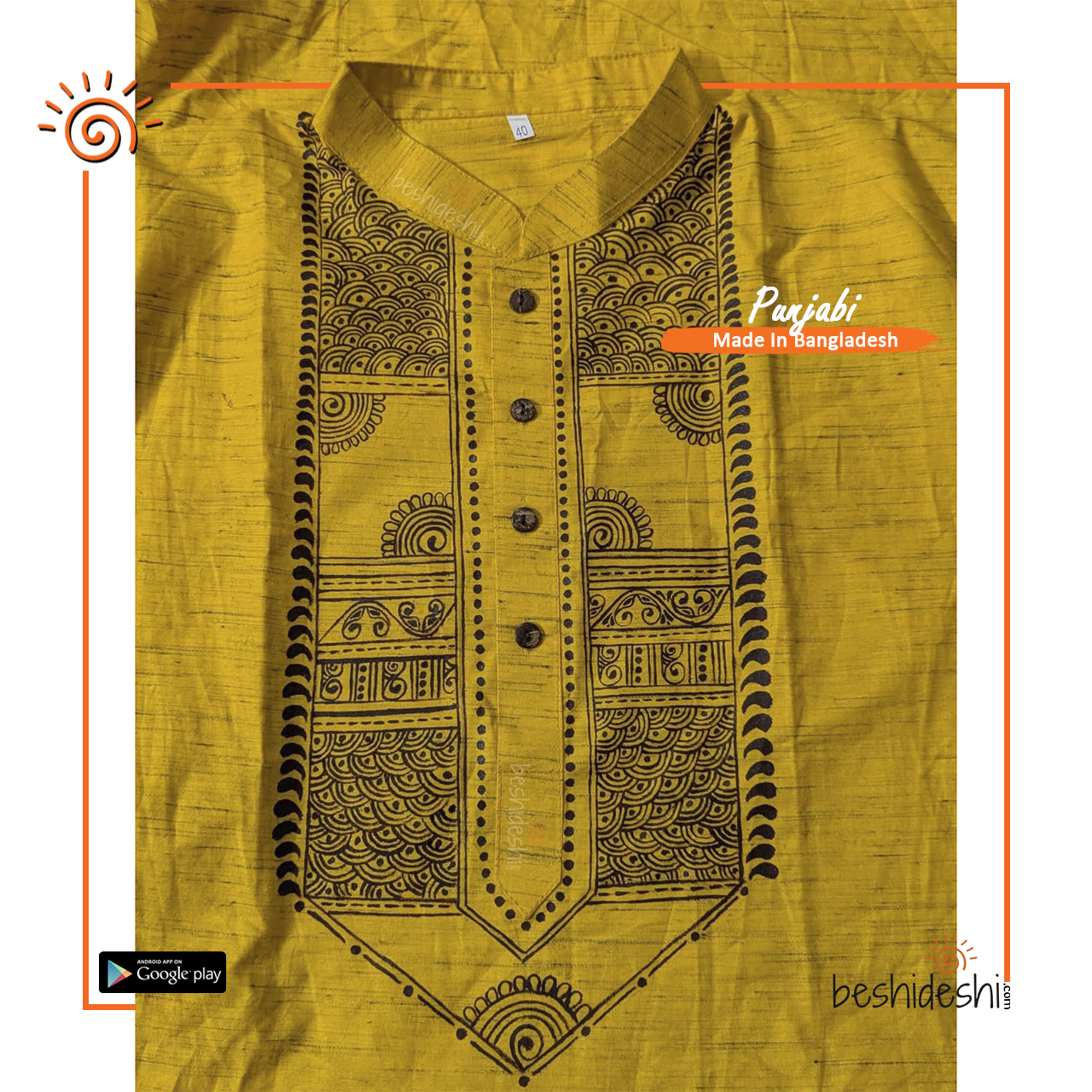 12 Hand Painted Men's Panjabi