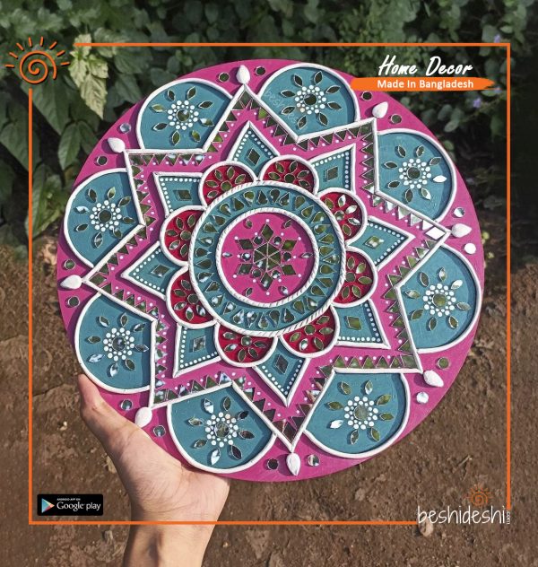 Lippan Art Mirror Work Wall Hanging