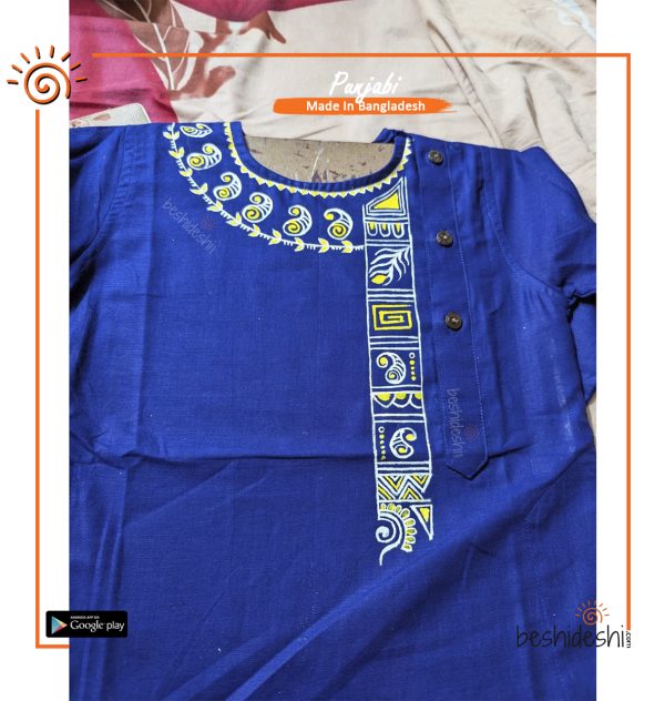 Hand Painted Men's Panjabi