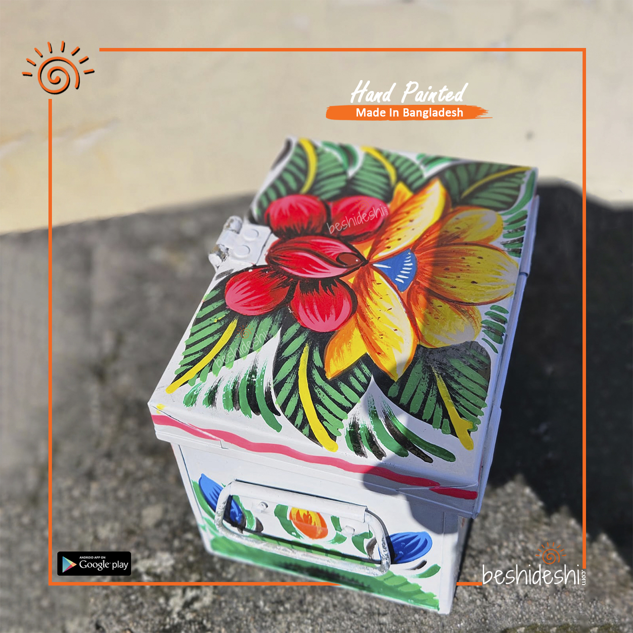 13 Rickshaw Painted Jewelry Box