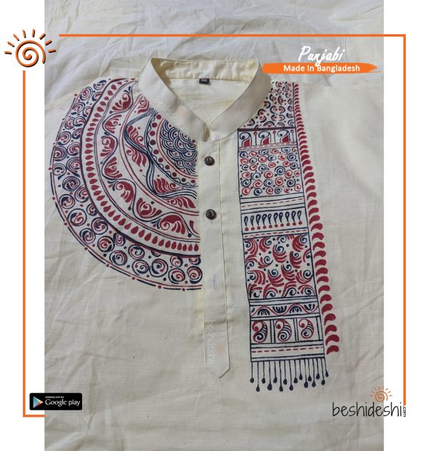 Hand Painted Men's Panjabi